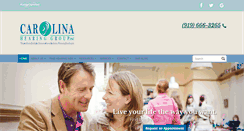 Desktop Screenshot of carolinahearinggroup.com