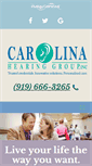 Mobile Screenshot of carolinahearinggroup.com